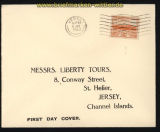 dt. Reich Besetz. 2. WK Jersey Mi # 6 auf FDC Ersttagsbrief (29283)