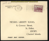 dt. Reich Besetz. 2. WK Jersey Mi # 8 auf FDC Ersttagsbrief (29288)