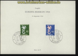 Bund Mi # 295/96 SB Europa 1985 Sonderblatt mit Sonderstempel (29722)