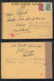 Kroatien Mi # 11 und 12 auf Auslands-Zensur-Brief 1941 nach Löbau (44136)