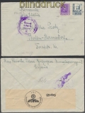 Spanien Auslands-Zensur-Brief San Sebastian 1939 Doppel-Zensur (45030)