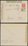 Spanien Auslands-Zensur-Brief Manon 1940 spanische Zensur nach K u b a (45018)