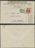 Spanien Zensur-Brief Zaragoza 1938 spanische Zensur (45019)
