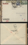 Spanien Auslands-Zensur-Luftpostbrief Madrid 1943 Deutsche Zensur (29399)