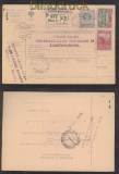 sterreich Mi # 151 z und 154 z auf Auslands-Paketkarte nach Constantinopel 1916 (44748)