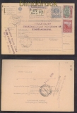 �sterreich Mi # 151 z und 154 z auf Auslands-Paketkarte nach Constantinopel 1916 (44748)