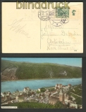 dt. Reich Mi # 85 I a EF Oberrand Platte AK 1913 (24778)