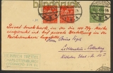dt. Reich PP 63 A 1 gestempelt gelaufen Zusatzf (21544)