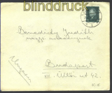 dt. Reich Mi # 415 EF Auslandsbrief Ungarn  (14350)