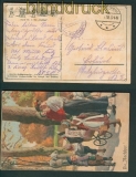 Die Nachhut farb-AK Knstlerkarte Immer Fachmann 1918 (25709)