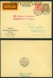 dt. Reich Privat-GSK PP 90 C 1 Elbing 13.7.1926 nach Danzig (40396)