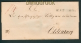 Cloppenburg Vorphila-Brief nach Oldenburg (27294)