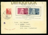 Schweiz Mi # Block 13 MiF Auslands-Zensur-Brief 1948  (42046)