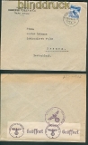 Schweiz Auslands-Zensurbrief Niederteufen 1940 (25017)