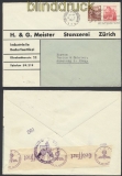 Schweiz Auslands-Zensur-Brief Zrich 1941 Deutsche Zensur (44970)