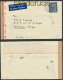 Schweiz Auslands-LuPo-Zensur-Brief Andelfingen 1942 Deutsche Zensur (44972)