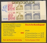 Bund Markenheftchen Mi #  21 a II mZ postfrisch  Burgen & Schlsser Zhlbalken (21862)