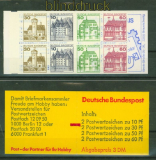 Bund Markenheftchen Mi #  23 a mZ postfrisch Burgen & Schlsser Zhlbalken (34502)