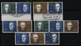 Bund Mi # 315/19 gestempelt Zusammendrucke aus Beethovenblock (31379)