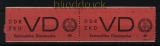 DDR Dienstmarken D Mi # 1 A postfrisch Vertrauliche Dienstsache im Paar (32131)