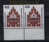 Bund Mi # 1623 postfrisch Sehenswrdigkeiten waagerechtes Paar (29379)