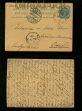 Britisch-Indien GSK 1906 in die Schweiz  Sea Post Office  (41274)