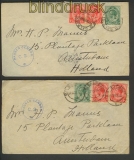 Südafrika 7 Auslands-Zensur-Briefe aus den jahren 1915 bis 1918 (21293)