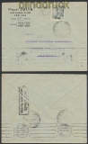 Spanien Auslands-Zensur-Brief Port Bou 1944 spanische Zensur nach Lissabon (44998)