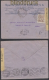 Spanien Auslands-Zensur-Brief Madrid 1944 spanische Zensur nach Lissabon (44996)