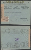 Spanien Auslands-Zensur-Brief Madrid 1944 spanische Zensur nach Lissabon (44993)