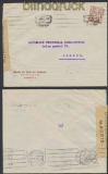 Spanien Auslands-Zensur-Brief Madrid 1944 spanische Zensur nach Lissabon (44992)