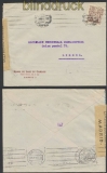 Spanien Auslands-Zensur-Brief Madrid 1944 spanische Zensur nach Lissabon (44992)