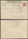Spanien Zensur-Brief Zaragoza spanische Zensur 1938 nach Salamanca (45014)