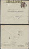 Spanien Auslands-Zensur-Brief Barcelona 1944 spanische Zensur nach Lissabon (44990)