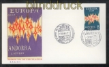 Andorra spanisch Mi #  71 Europa-Cept 1972 auf FDC Ersttagsbrief (44522