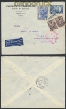 Griechenland Auslands-Zensur-LuPo-Brief 1938 griechische Zensur nach Dresden (44903)