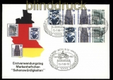 Berlin Zusammendrucke Mi # W 83, W 85 und W 87 Ersttagsbrief SWK (32289)