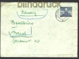 Bund Mi # 150 EF Auslandsbrief Frankfurt 1952 (14269)