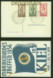 Bund Sonderpostkarte Marine-Bundes-Treffen 1956 in Kiel Sonderstempel (42133)