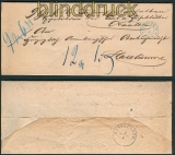 Meppen Postvorschubrief 1.4.1865 nach Haselnne (27108)
