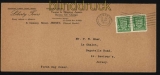 dt. Reich Besetz. 2. WK Jersey Mi # 1 als waager. Paar auf FDC Ersttagsbrief (29278)