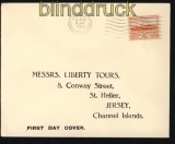 dt. Reich Besetz. 2. WK Jersey Mi # 6 auf FDC Ersttagsbrief (29281)