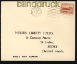 dt. Reich Besetz. 2. WK Jersey Mi # 6 auf FDC Ersttagsbrief (29282)