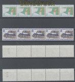 Berlin Mi # 834/35 R Sehenswrdigkeiten 5er-Streifen postfrisch (42971)