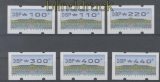 Bund ATM 1993 Mi # 2 Type 2.1 Versandstellensatz 4 postfrisch (35699)