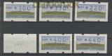 Bund ATM 1993 Mi # 2 Type 1.2 Versandstellensatz 3 postfrisch  teilweise mit Nummern (21830)