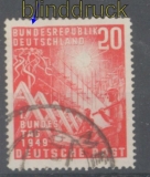 Bund Mi #  112 IV 20 Pfg. Bundestag gestempelt (43291)