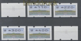 Bund ATM 1993 Mi # 2 Type 2.3 Versandstellensatz 2 postfrisch teilw. mit Nummern (35700)