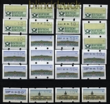 Bund ATM kleines Lot postfrischer Besonderheiten Leerfelder, Fehldrucke usw. (28231)