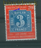 Bund Mi # 114 II 100 Jahre dt. Briefmarken gestempelt (26595)